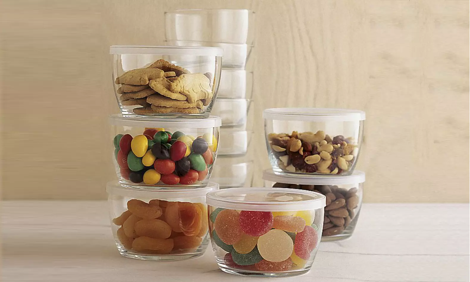Glass Storage Bowl Set with Lids (4-Pack) - Primary Image