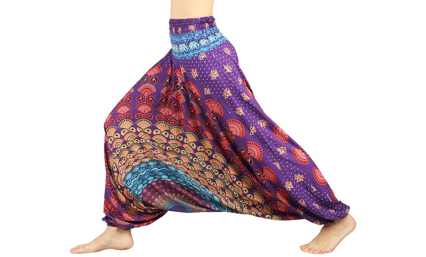 Image 8: Women's Printed Harem Trousers