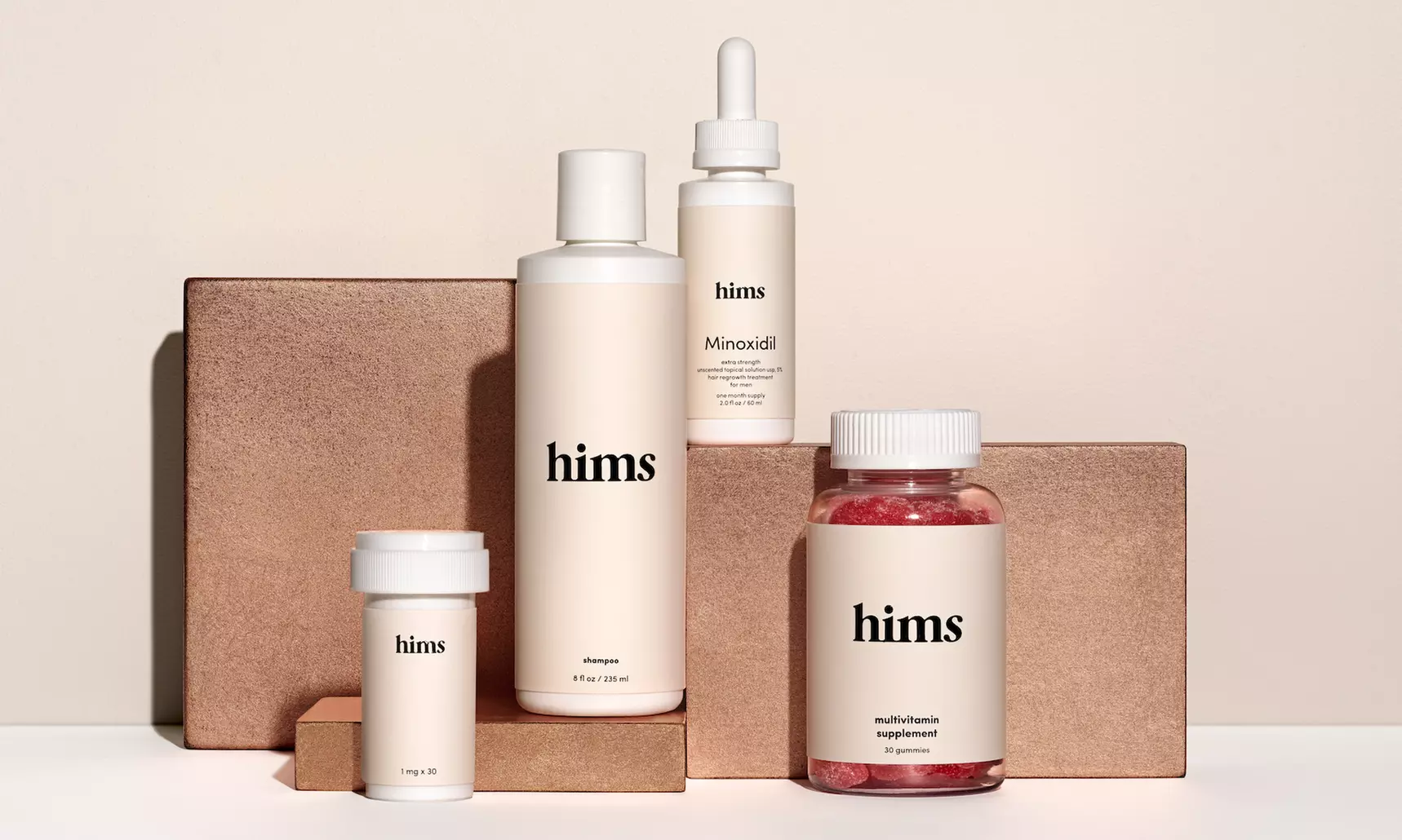 First Month of ED Medicine or the Complete Hair Kit from Hims - Second Medium