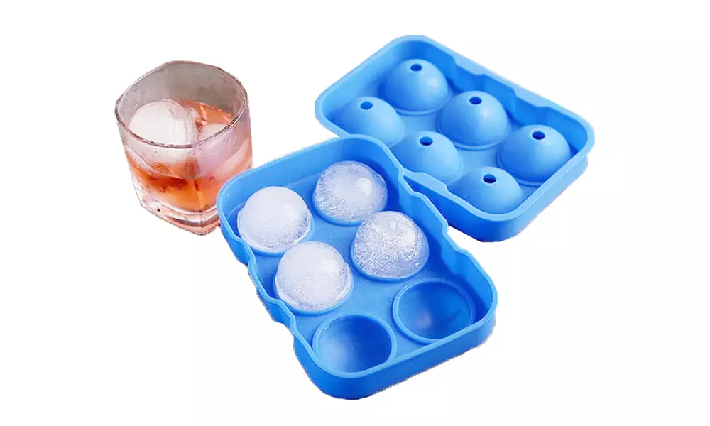 Moule à glaçons en silicone alimentaire, 6 glaçons