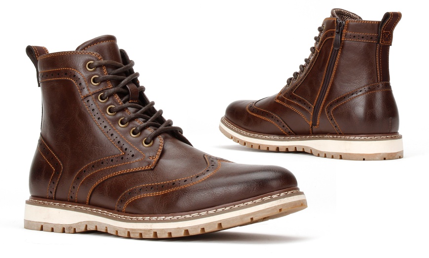 casual wingtip boots