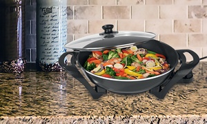 33cm Electric Non-Stick Wok Pan