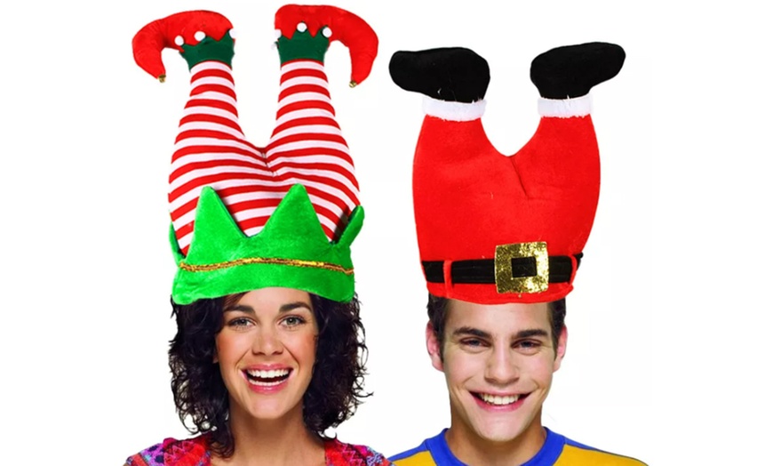 Image 2: One or Two Christmas Funny Hats