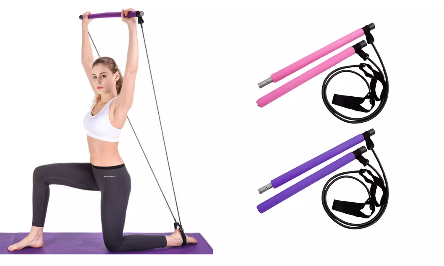 Barre d'exercice de yoga et de pilates, coloris au choix - Primary Image