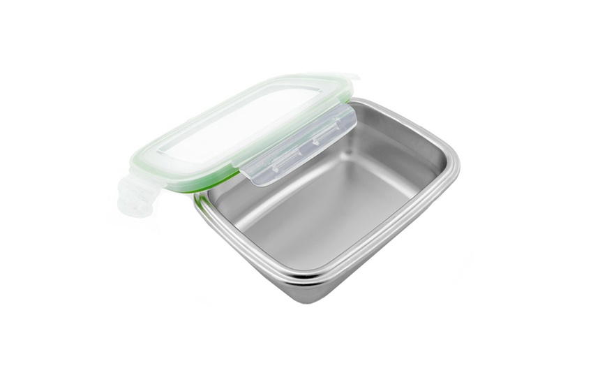 Image 2: 3 Stainless Steel Lunch Boxes
