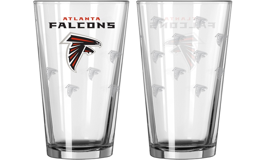 Boelter Nfl 16oz Satin Etch Pint Glass Set 2 Pack Groupon