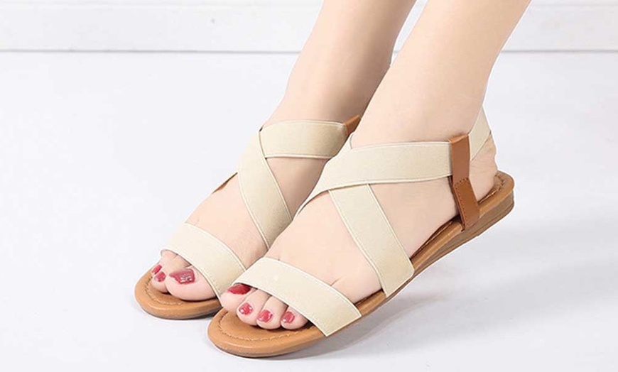 Image 11: Women's Fabric Strap Sandals