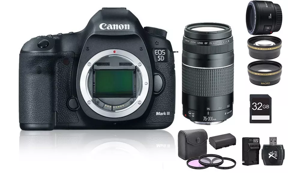 Canon EOS 5D Mark III 22.3MP Full-Frame DSLR Camera Bundle - Primary Image