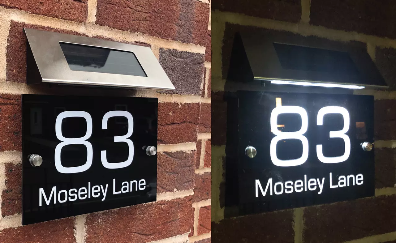 Personalised Acrylic Door Sign in Choice of Shape and Material from Decomatters (Up to 74% Off) - Primary Image