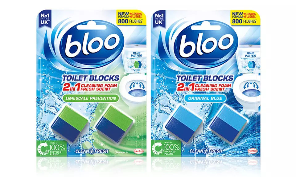 One- or Seven-Pack of Bloo Toilet Two-in-One Rim Blocks - Primary Image