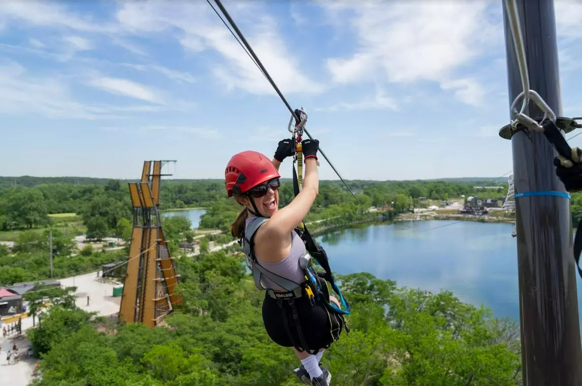 Climb and Zipline or Explorer Day Pass for One Person at The Forge: Lemont Quarries (Up to 27% Off) - Primary Image