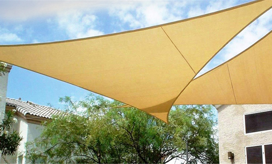 Heavy-Duty Triangular Sun Shade | Groupon