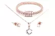 1x oder 2x Schmuck-Set mit Swarovski®-Kristallen in Roségold oder Silber - Second Medium