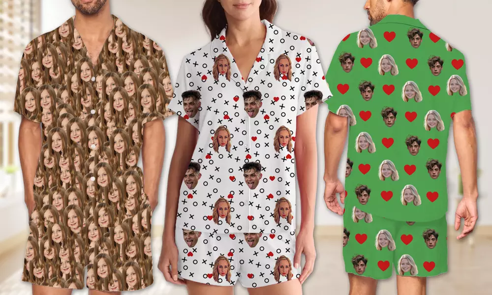 Custom Photo Pajama Set from Justyling — Full or Half Set