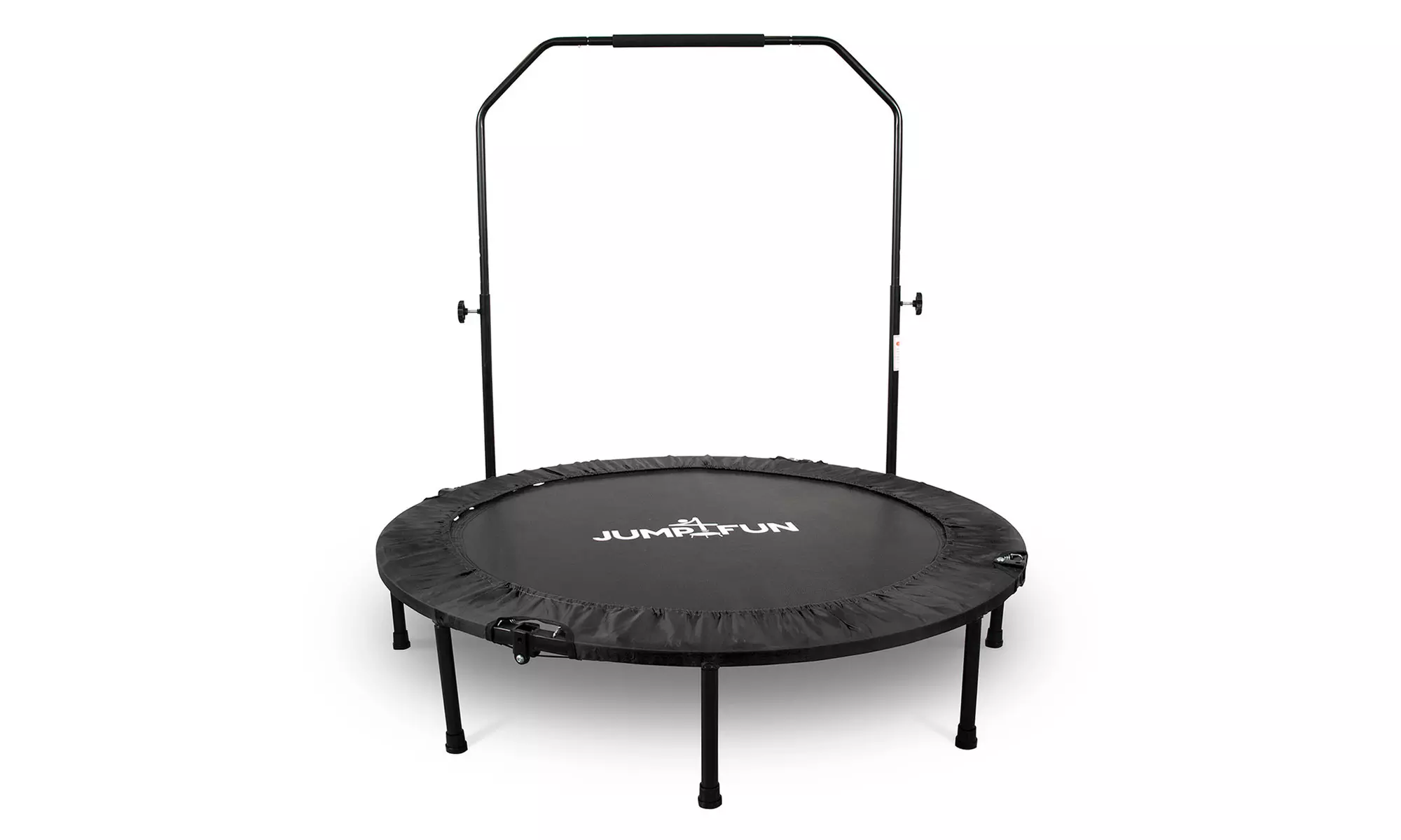 Jump4fun Mini-Fitness-Trampolin mit Doppel-Stange
