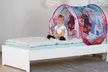 Tente de lit pop up avec veilleuse John, modèles Chats, LOL Surprise, Reine des Nieges 2, Pyjamasques, Galaxy ou Licorne - Second Medium
