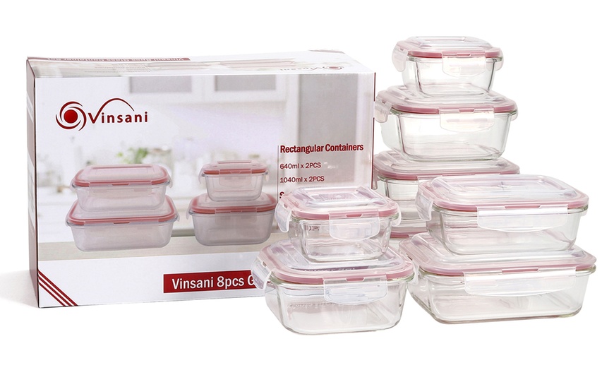 Image 2: Vinsani Ten-Piece Glass Container Set