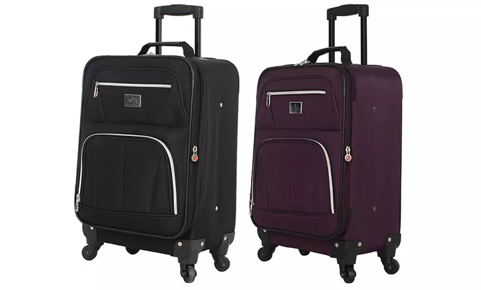 Verdi Expandable Spinner Softsided Carry-On Luggage with USB Port - Primary Image