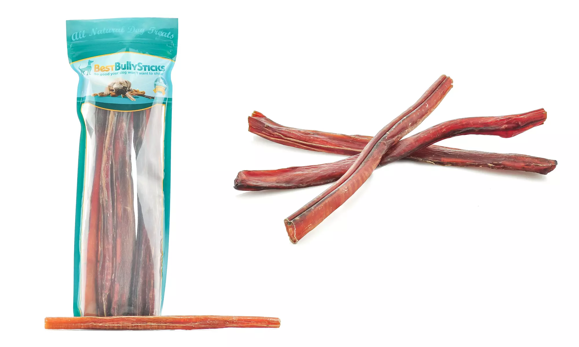 Bully Sticks from Best Bully Sticks (1lb. Bag) - Second Medium