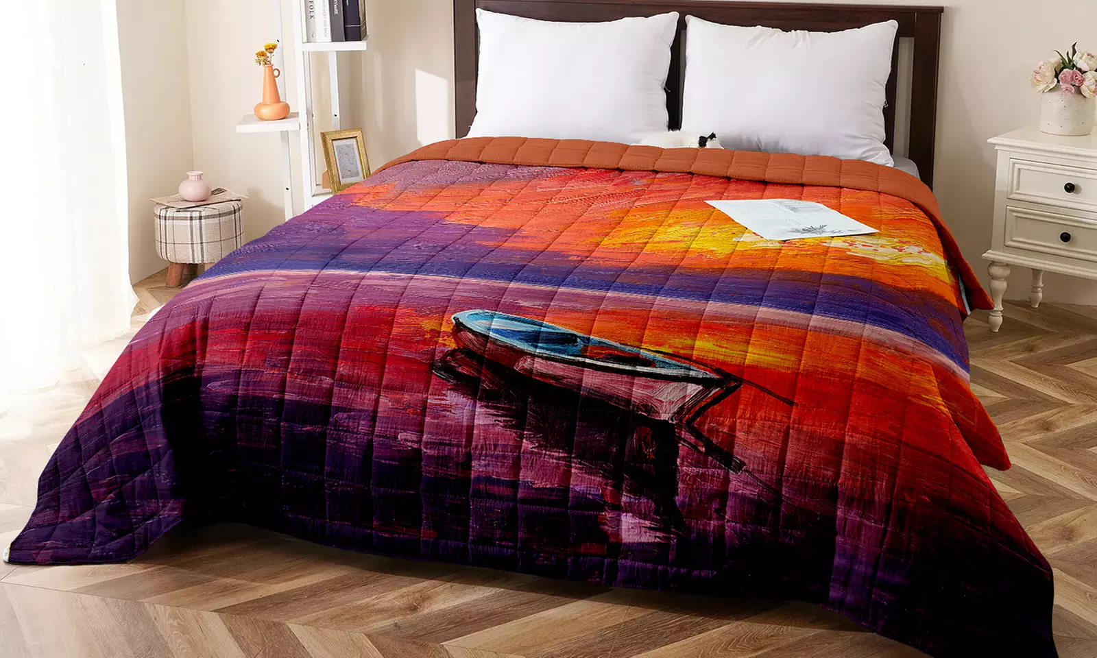 Couverture hypoallergénique avec impression