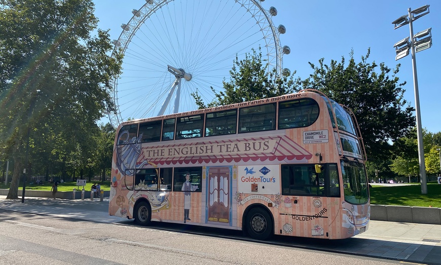 Image 2: Explore London w/Cheese & Wine or Afternoon Tea on a Double-Decker Bus