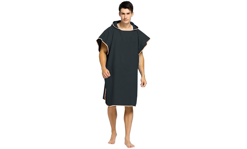 Image 4: Blu Apparel Mikrofaser Bademantel / Strandponcho zum Wechseln