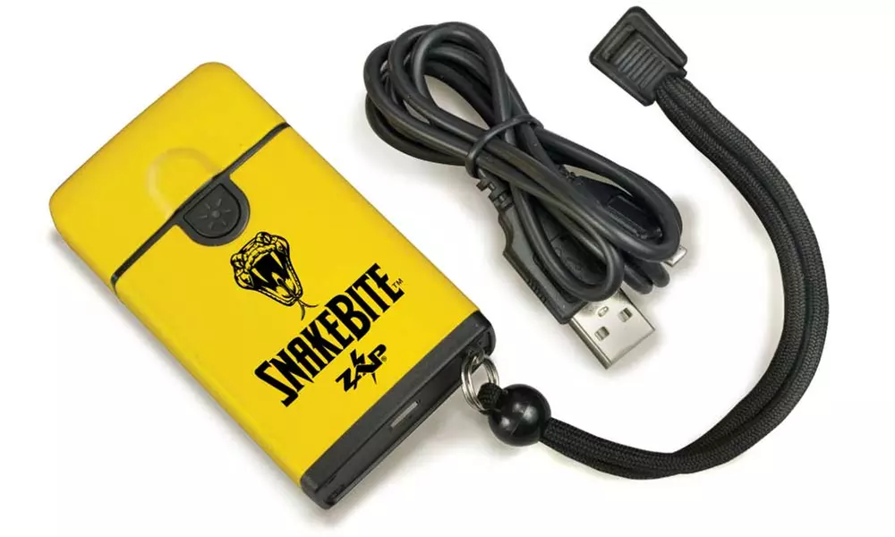 Zap SnakeBite Low-Voltage 20,000 Rechargeable Self Defense Stun Gun with LED Flashlight - Second Medium