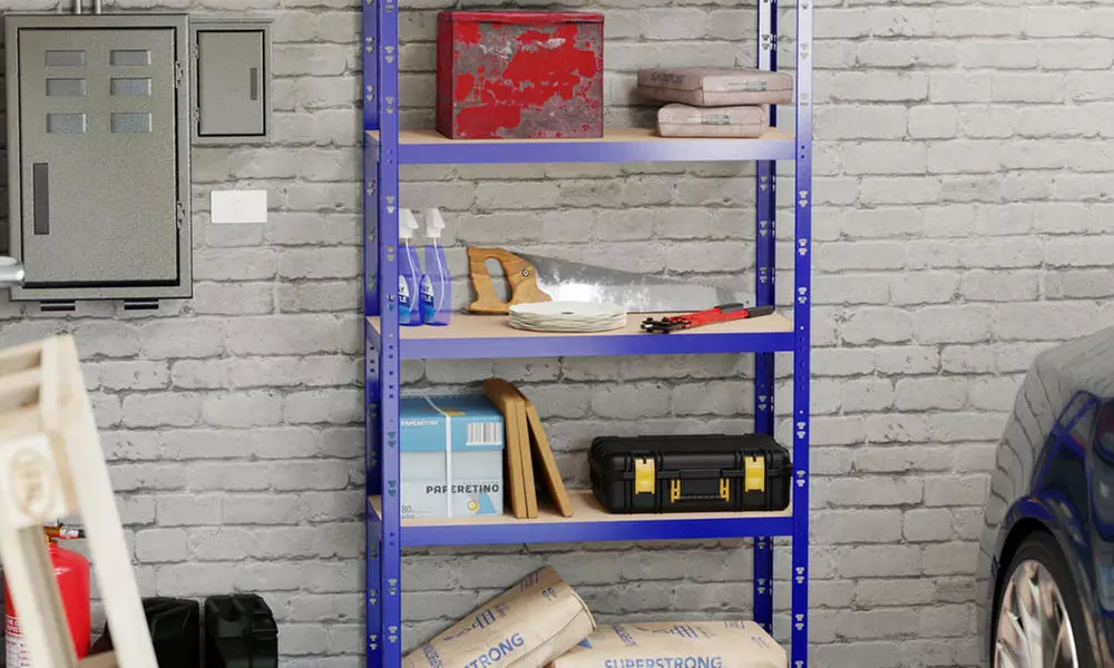 Étagère de rangement polyvalente en métal pour charges lourdes