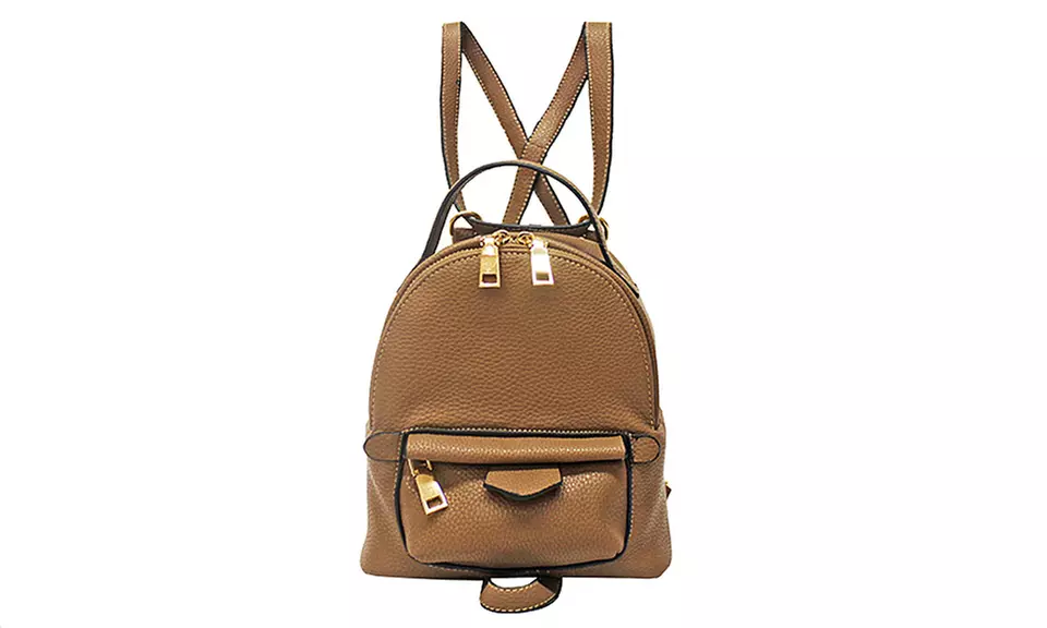 Two-in-One Mini Fashion Backpack and Cross-Body Bag - Second Medium