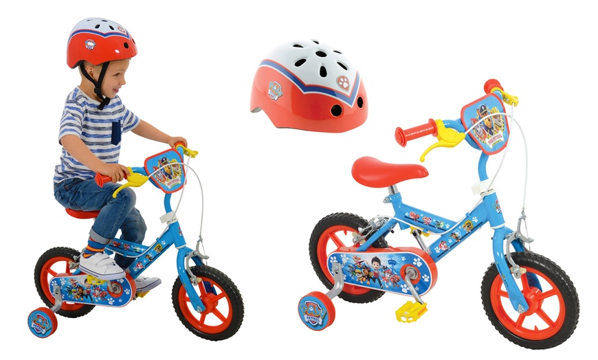 Image 1: Paw Patrol 12" Bike and Helmet