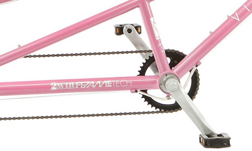 Image 3: Viking Pink Link Tandem Bike