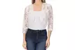 Women's Casual Crochet Lace Bolero Cardigan - Second Medium