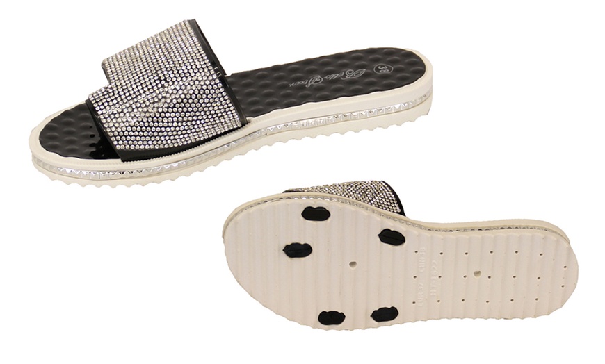 Image 3: Women's Diamante Sandals