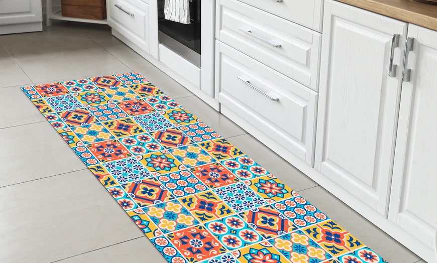 Image 7: Non-Slip Kitchen Runner Rug with Digital Print 
