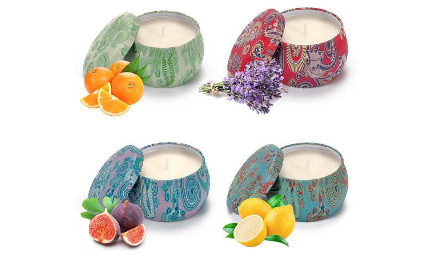 Image 31: Aroma Therapy Scented Candle Gift Set