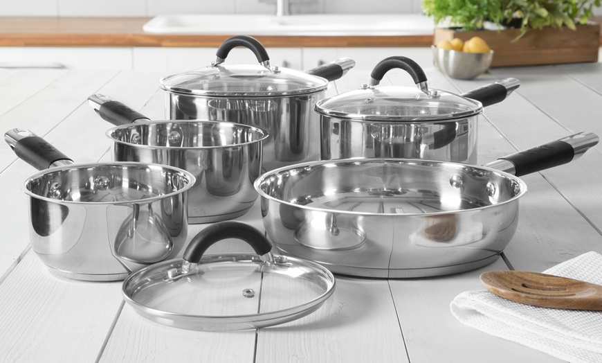 Image 1: Tower Five-Piece Pan Set