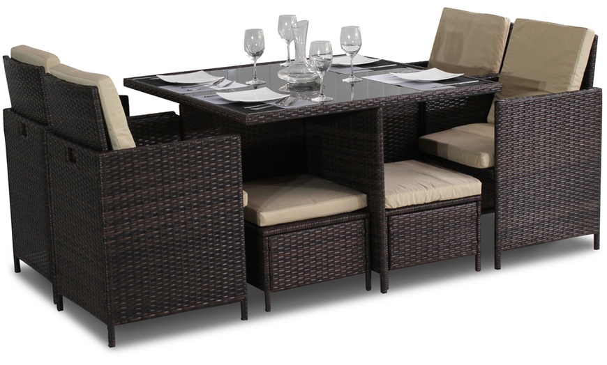 Image 3: Rattan-Effect Cube Sets, 2 Sizes