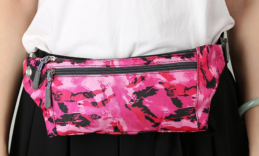 Image 4: Camouflage Sport Waist Belt Bag