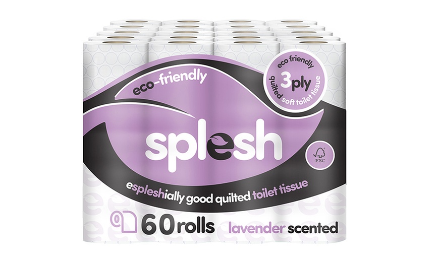 Image 6: Splesh Toilet Roll, Soft & Quilted Eco-Friendly Lavender