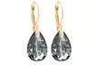 1, 2 ou 3 paires de boucles d'oreilles en argent sterling ornées de cristaux en forme de poire Swarovski® - Second Medium