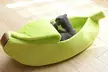 1 ou 2 nids douillets pour animaux en forme de banane - Image 2