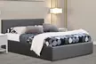 Modernique Fabric Ottoman Storage Bed with Wooden Slatted Base - Second Medium