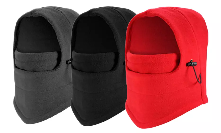 Cagoule polaire multifonction transformable en masque,cagoule tour de coup et 3 sortes de positions chapeaux - Primary Image