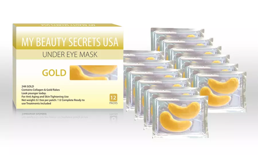 12 or 24 Anti-Aging 24K Gold Under-Eye Masks with Free Shipping from My Beauty Secrets USA (Up to 70% Off) - Primary Image