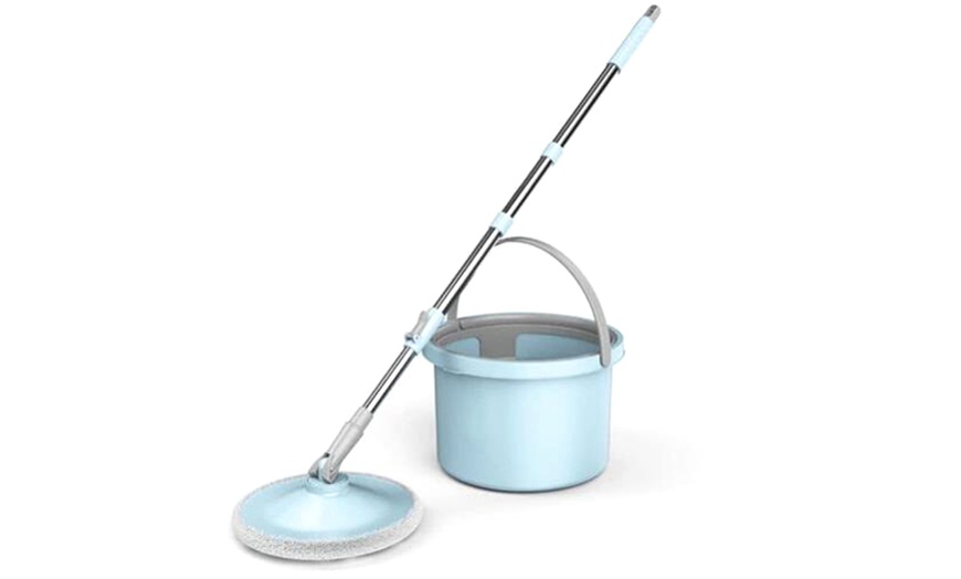 Image 2: 360° Spinning Floor Mop and Bucket Set