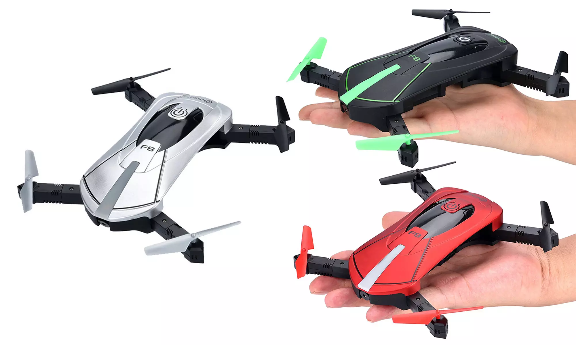 Contixo F8 Foldable Pocket Drone with WiFi FPV Camera - Primary Image
