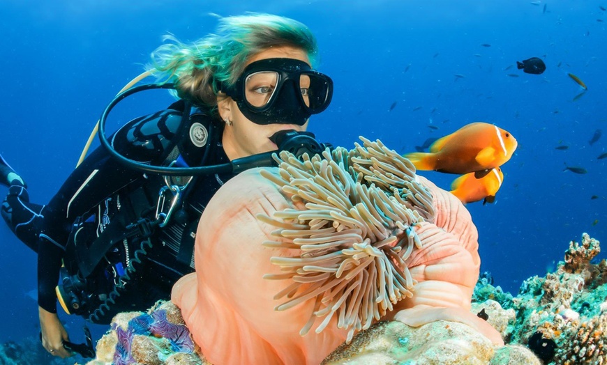 Image 1: Bautismo de buceo desde embarcación