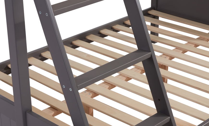 Image 3: Triple Bunk Bed Frame