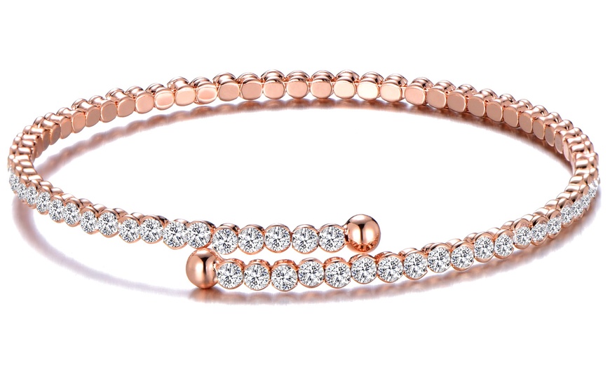 Image 4: Philip Jones Bangle with Crystals from Swarovski®