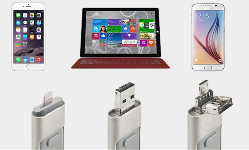 Image 2: Flash Drive 3 in 1 Xclusive